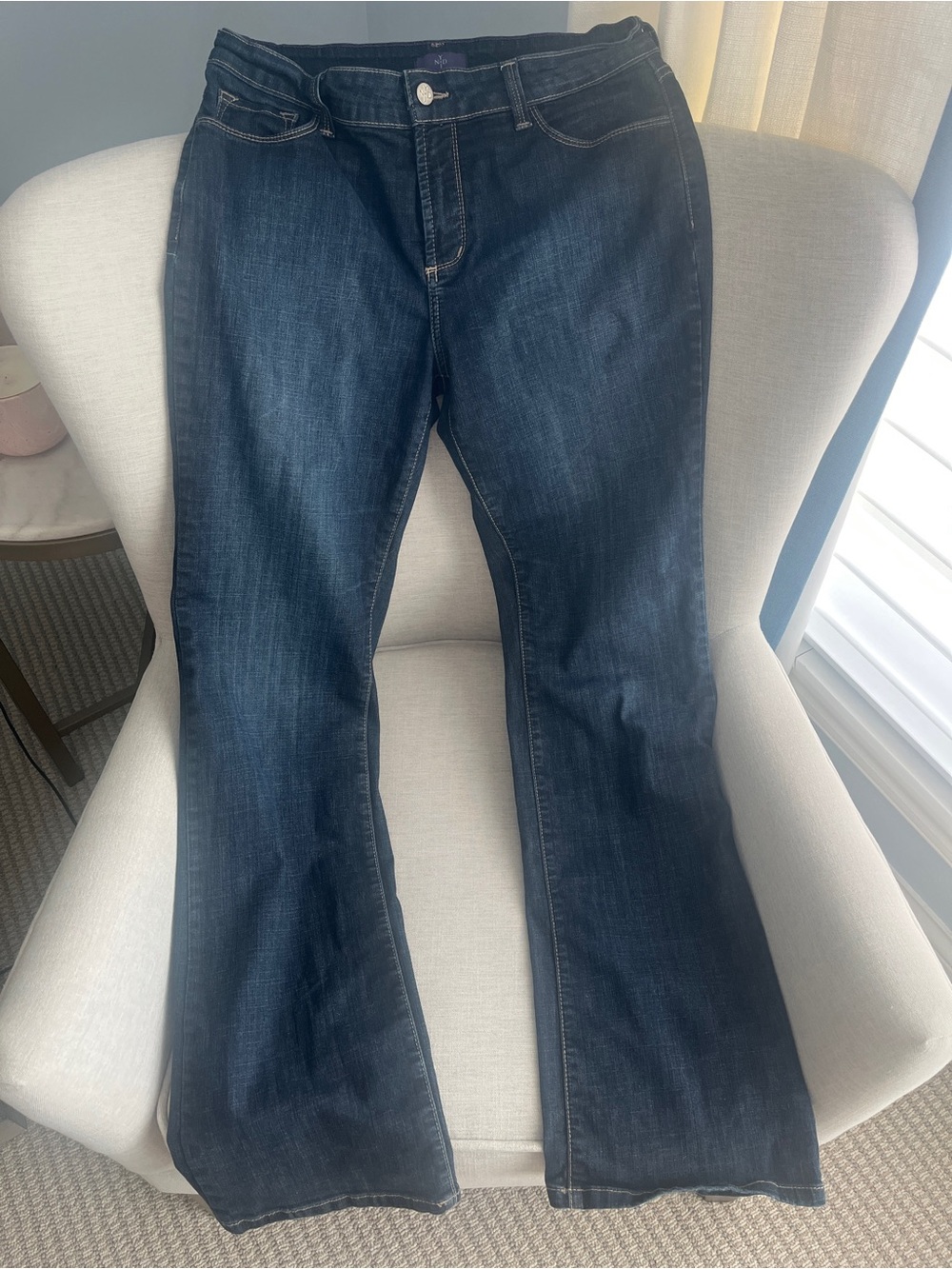 NYDJ Marilyn Straight Leg Jeans Size 10 USA Made